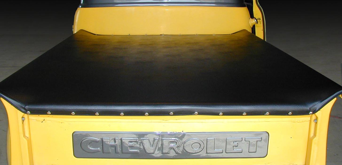custom cover on back of Chevrolet