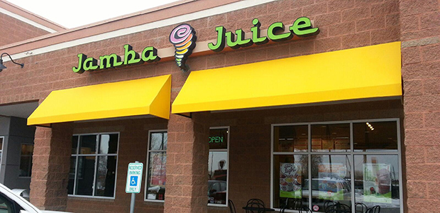 jamba juice yellow awning 