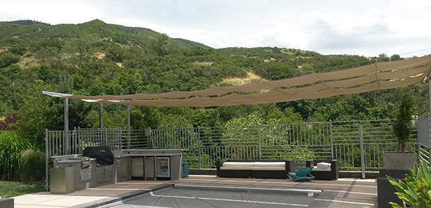 Trees and Cable Slider Shade